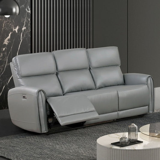 Schlieren 80.5" Power Sofa with Built-in USB-A & USB-C Chargers by Furniture of America - Gray
