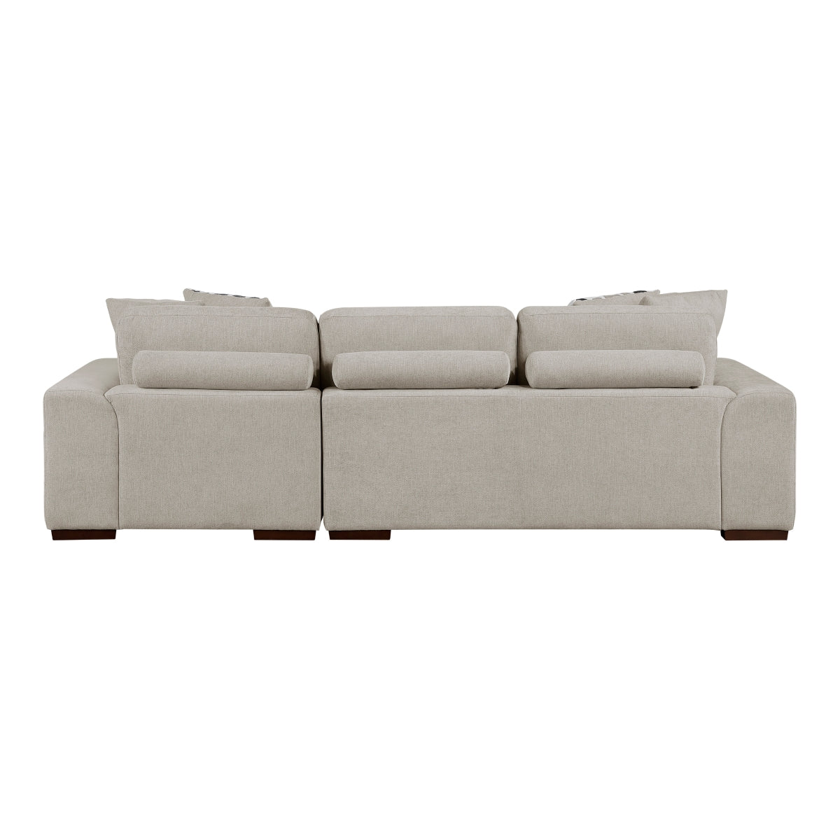 Raife Sectional with Right Chaise by Homelegance (2-Piece) - Gray