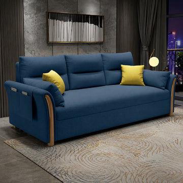 32" Sofa with Sleeper by Best Home - Blue