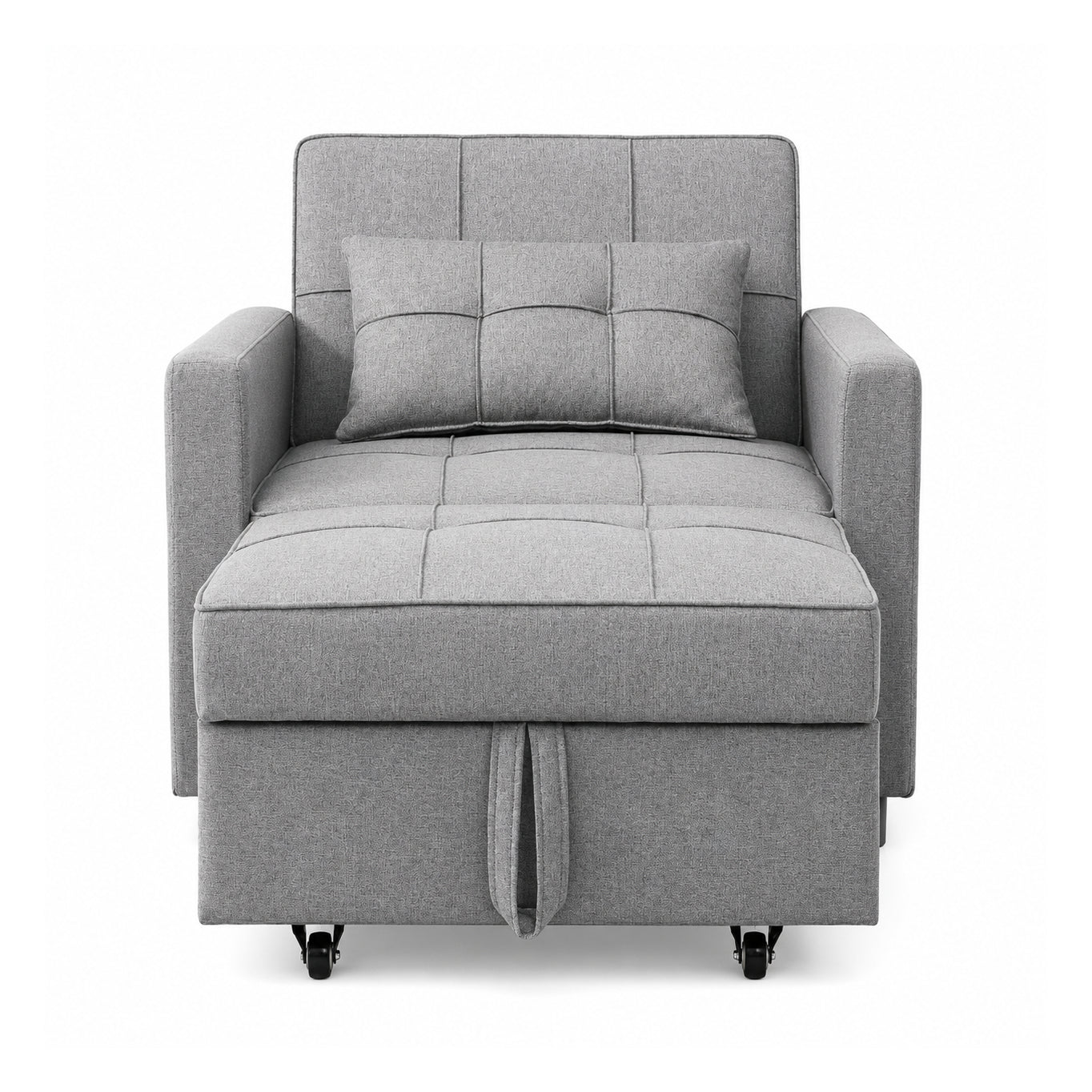 Dream 34.6" Convertible Sleeper Chair by Best Home - Gray