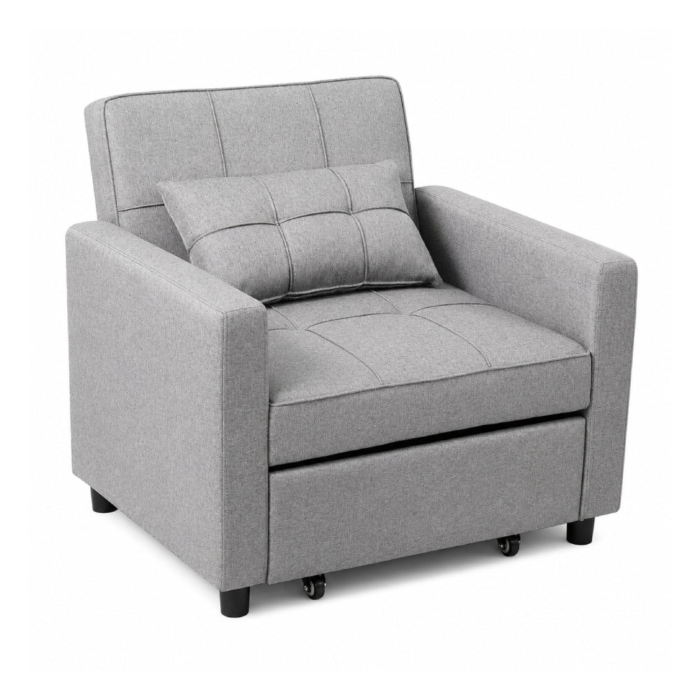 Dream 34.6" Convertible Sleeper Chair by Best Home - Gray