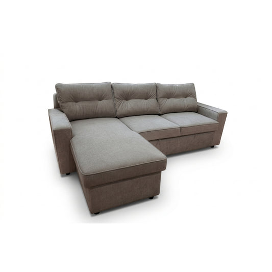 Malibu Pull Out Sofa and Chaise with Storage by Best Home - Gray
