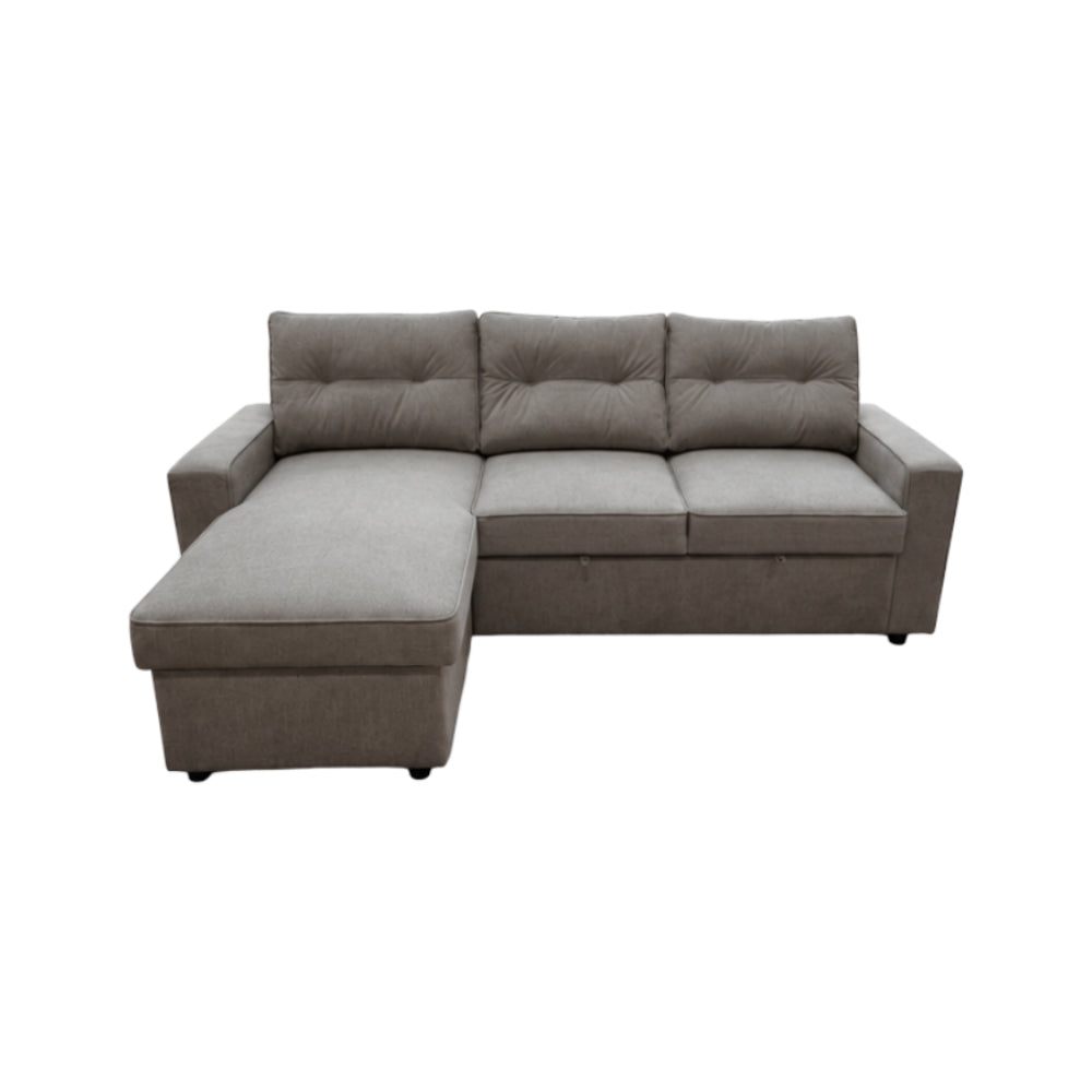 Malibu Pull Out Sofa and Chaise with Storage by Best Home - Gray