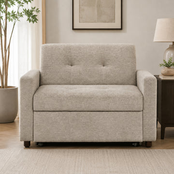 Noah 36.7" Convertible Sleeper Chair by Steve Silver Company - Gray