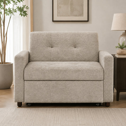 Noah 36.7" Convertible Sleeper Chair by Steve Silver Company - Gray