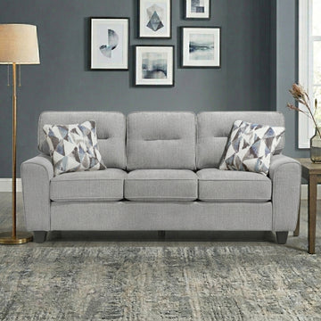 Vival 84" Sofa with Decorative Pillows by Homelegance