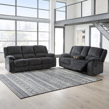 Lawrence Sofa and Loveseat by Best Home - Blue