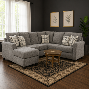 Bordeaux Sofa by Arely Furniture - Gray