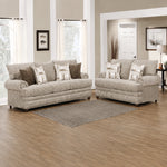 Florence 40" Sofa and Loveseat by Arely Furniture - Brown