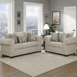 Roma Taupe Sofa and Loveseat set by Arely Furniture