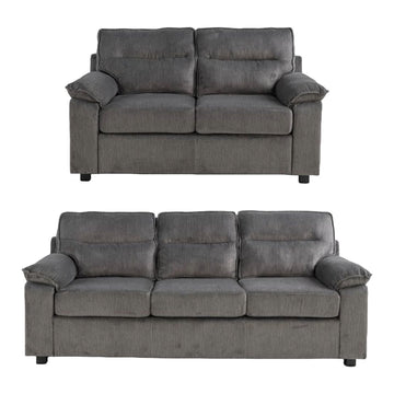 Glendale Sofa and Loveseat Set by Best Home - Gray