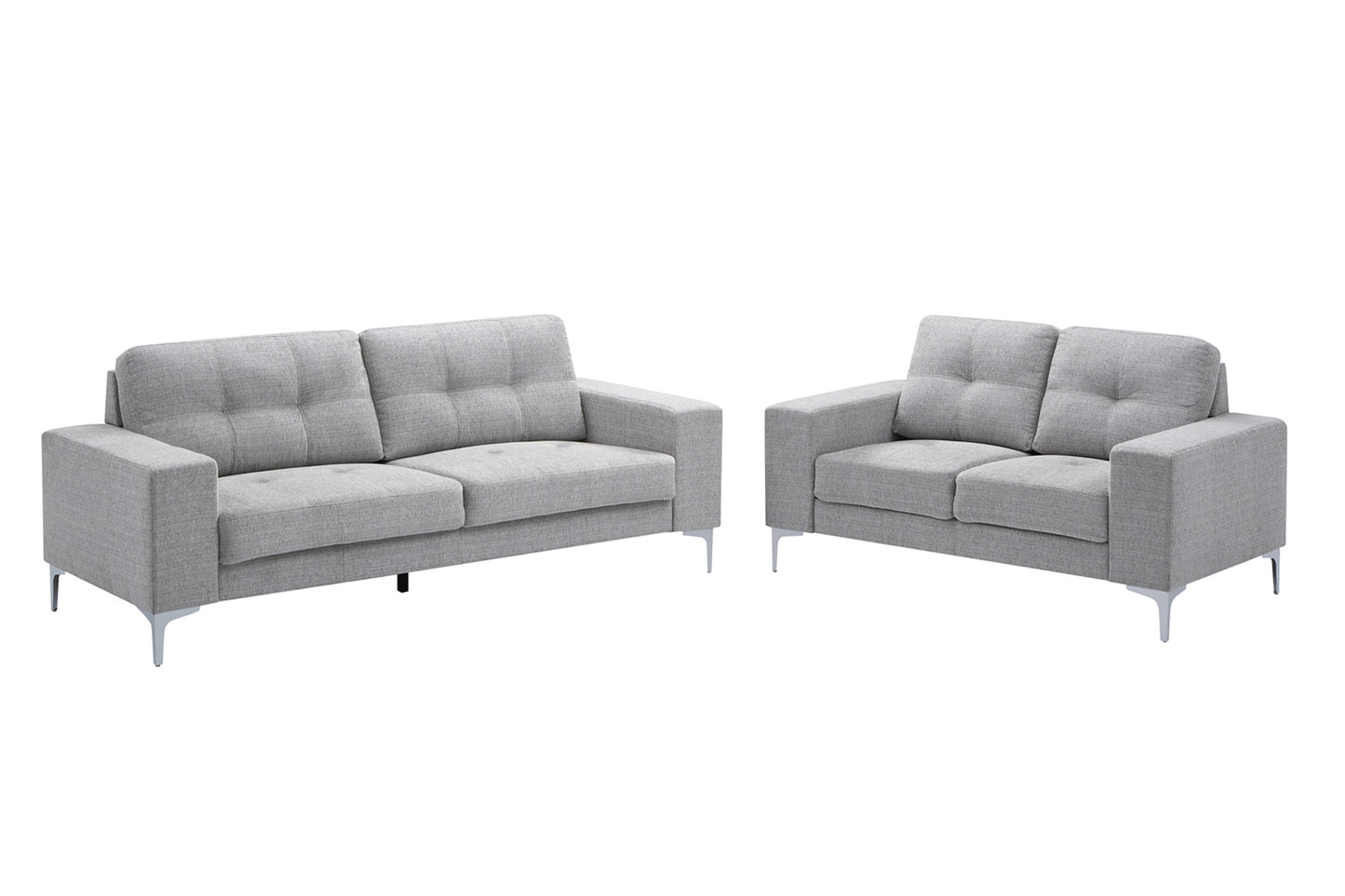 Sofa and Loveseat by Best Home - Gray