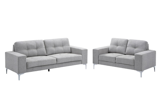 Sofá y loveseat de Best Home, color gris