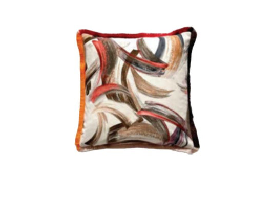 Evolved Home Strokes of Beauty-Brush 18" Square Throw Pillow - Multicolor