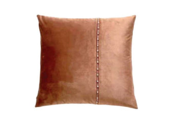 Caviar Silky W Style 18" Decorative Throw Pillow by Best Home- Brown