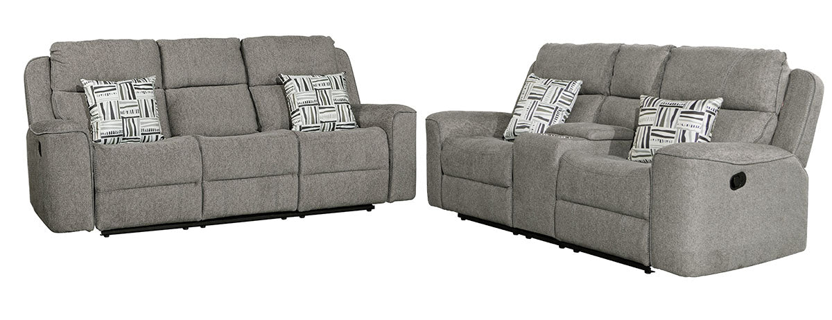 Sofá y loveseat de Best Home, color gris