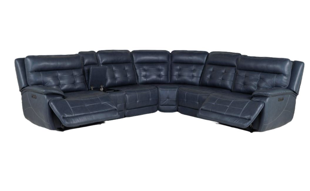 Kelron Sectional - Dark Blue