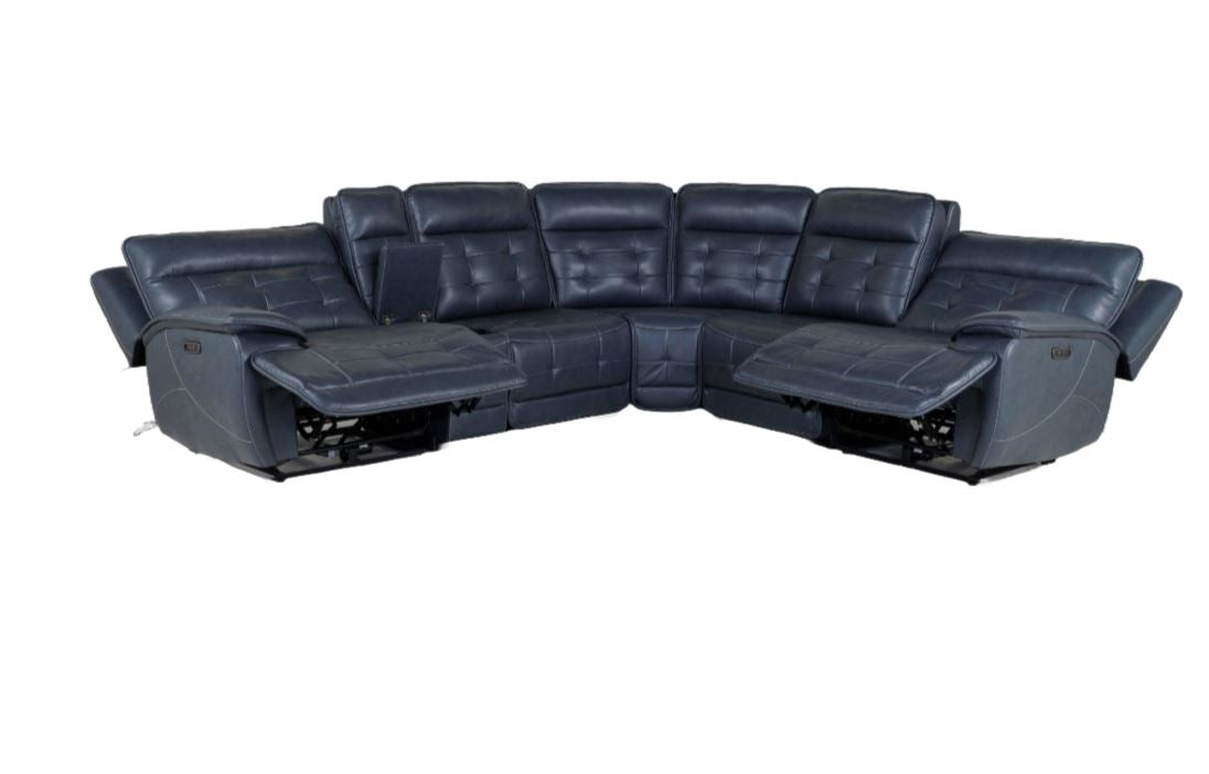 Kelron Sectional - Dark Blue