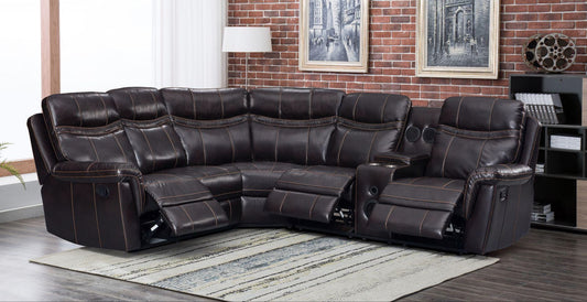 Rio Brown Sectional Set