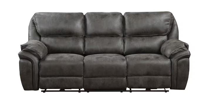 Crofton Manual Sofa and Loveseat - Grey Collection