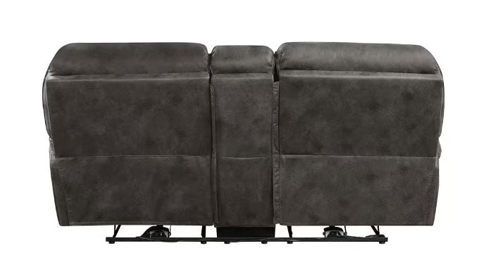 Sofá y loveseat manual Crofton - Colección gris