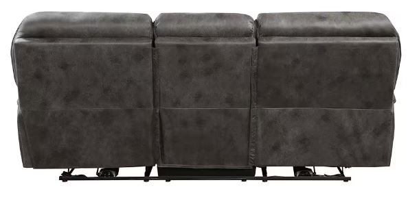 Sofá y loveseat manual Crofton - Colección gris