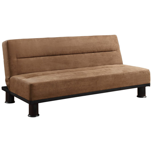 Callie Elegant Futon Lounger Sofa by Homelegance - Brown