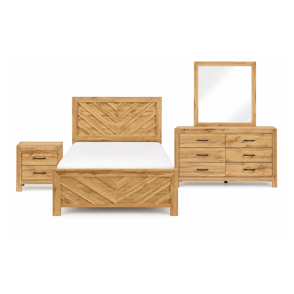 Corina Bedroom Set (4-Piece) by Homelegance - Brown