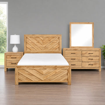 Corina Bedroom Set (4-Piece) by Homelegance - Brown