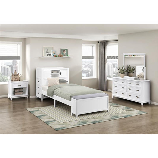 Youth Explorer Twin Bookcase Bedroom Set (4-Piece) by Homelegance