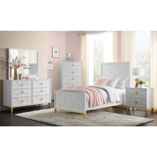 Emma Full Size (4-Piece) Bedroom Set by Martin Svensson Home - White