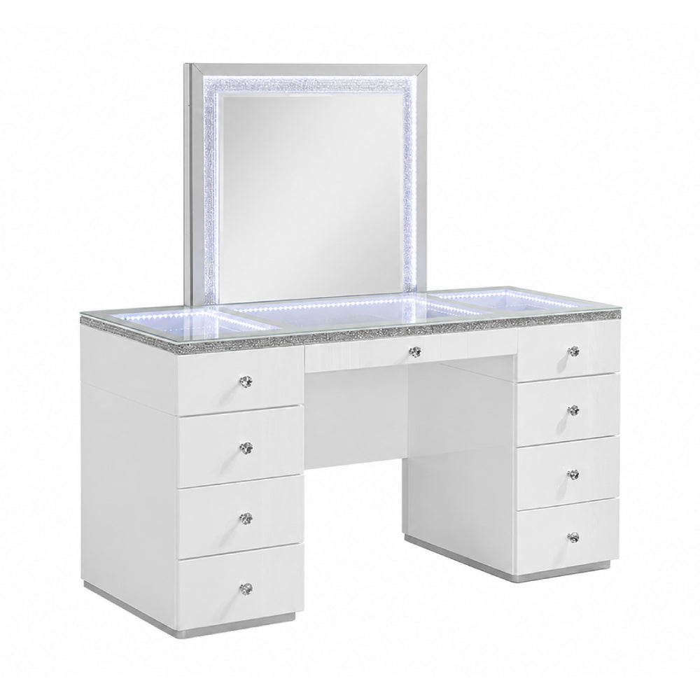 Holm Vanity Set by Furniture of America - White