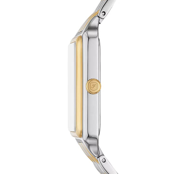 Fossil Raquel Women's 26mm Two-Tone Bracelet Watch - White Mother of Pearl Dial