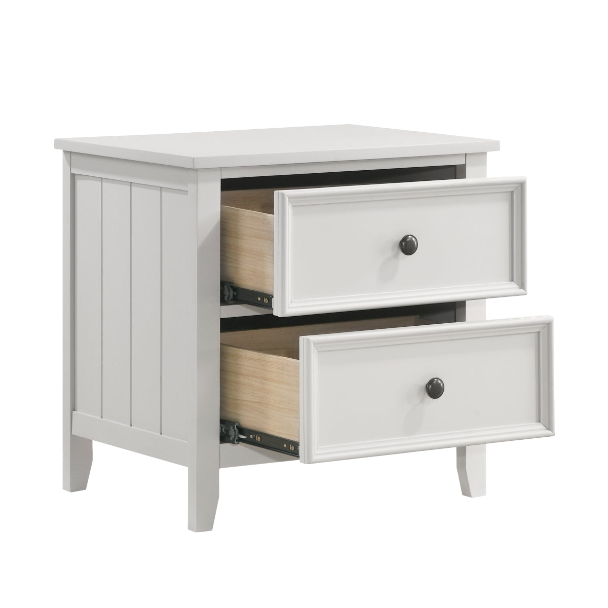 Denver Nightstand with 2-Drawers by Homelegance - White