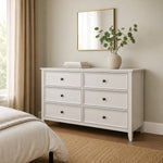 Denver Dresser with 6 Drawers by Homelegance - White