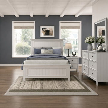 Denver Full Size (4-Piece) Bedroom Set by Homelegance - White
