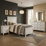 Denver Twin Size (4-Piece) Bedroom Set by Homelegance - White