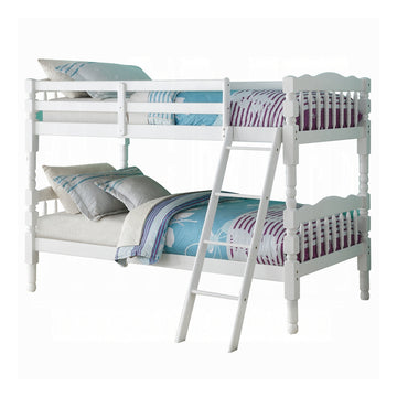 Cama litera blanca de dos plazas sobre dos plazas de Acme Furniture - Blanco