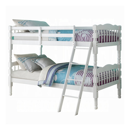 Cama litera blanca de dos plazas sobre dos plazas de Acme Furniture - Blanco