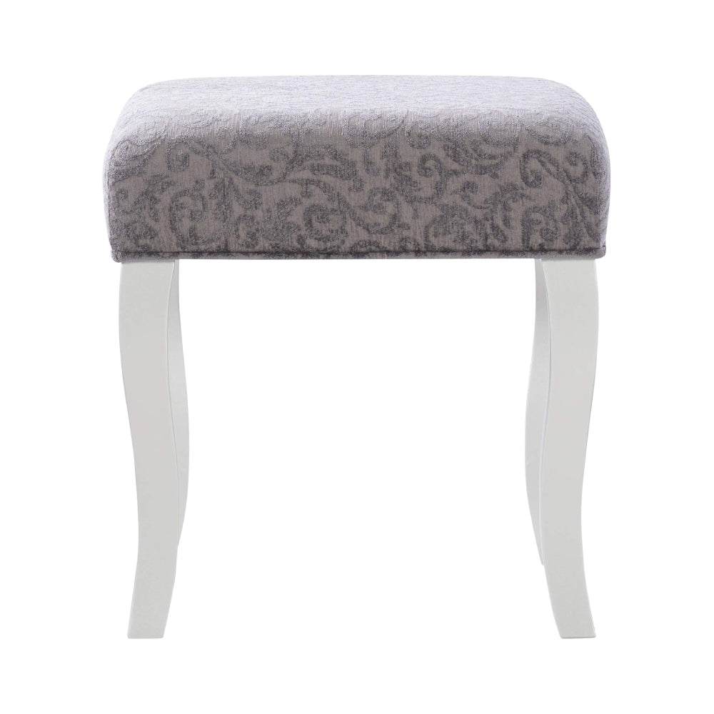 Kyoto Makeup Vanity Set with Flip Top by Linon Home Decor - Silver