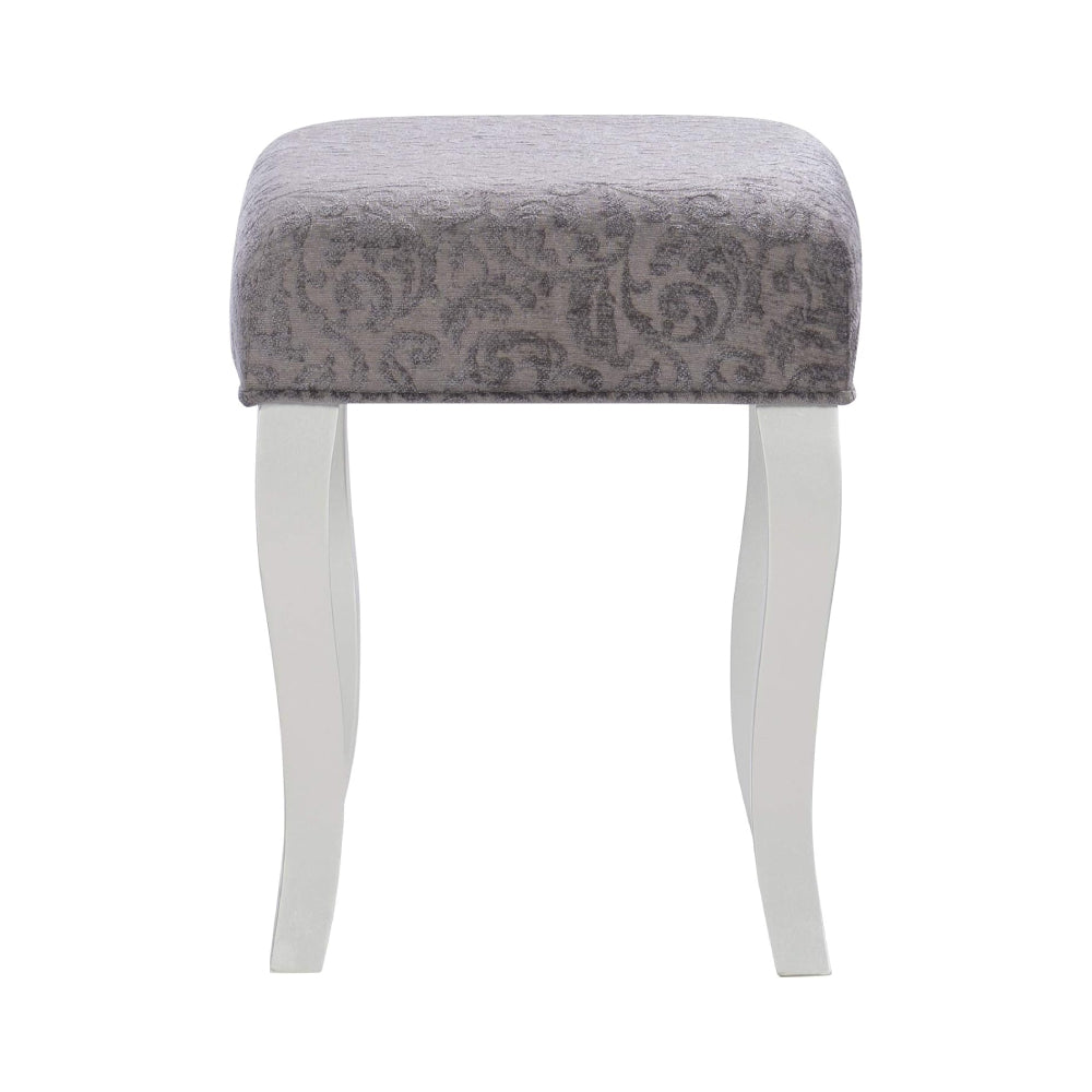 Kyoto Makeup Vanity Set with Flip Top by Linon Home Decor - Silver