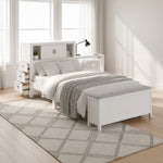 Youth Explorer Twin Bookcase Platform Bed by Homelegance - White