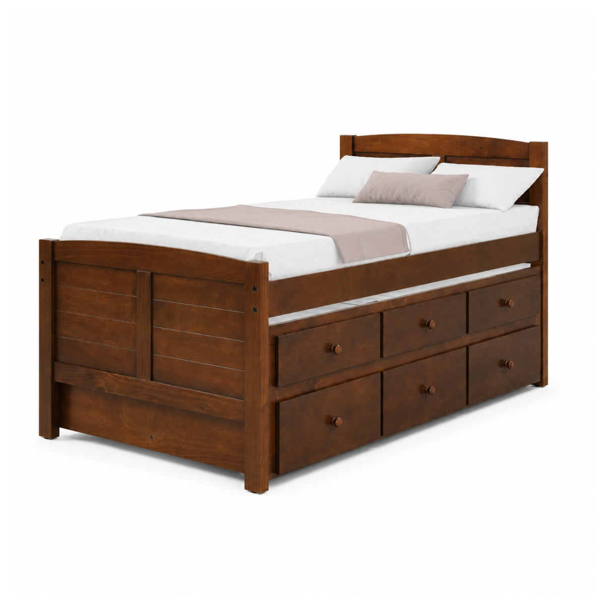 Akita Twin Size Trundle Bed with Drawers by Lifestyle