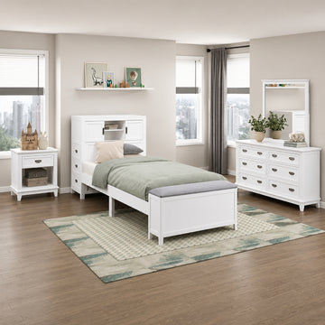 Youth Explorer Twin Bookcase Bedroom Set (4-Piece) by Homelegance