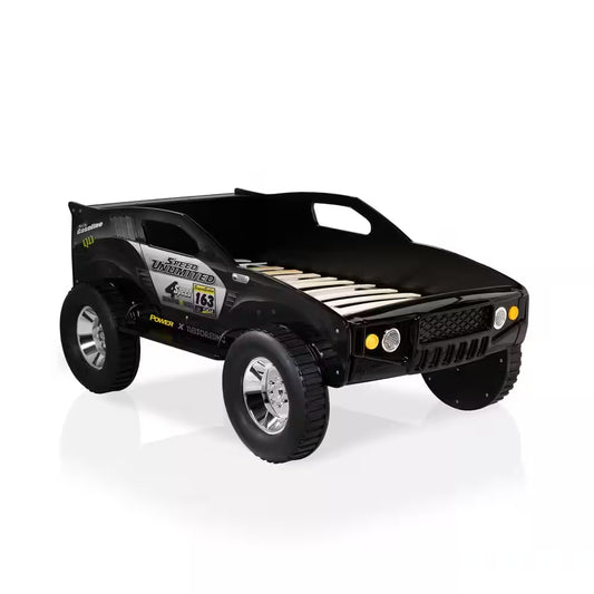 Speed Jump Twin Size Off-Road Car Bed by Furniture of America - Black