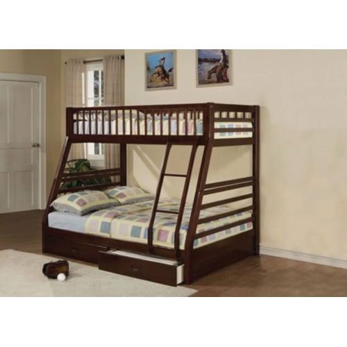 Jason Walnut Bunk Bed - Twin / Full