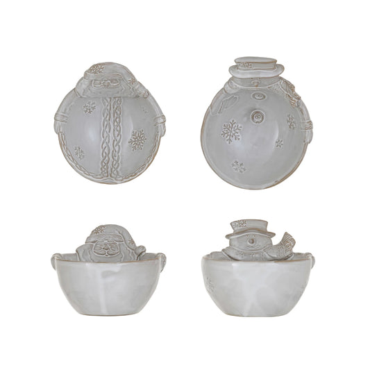 Creative Co-op Bowl (Set of 2) - Antique White