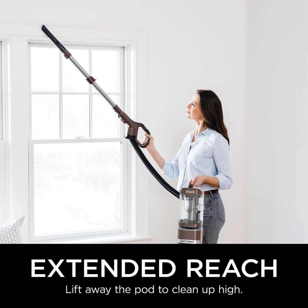 Shark LA455 Rotator Upright Vacuum with Self-Cleaning Brushroll - Brown