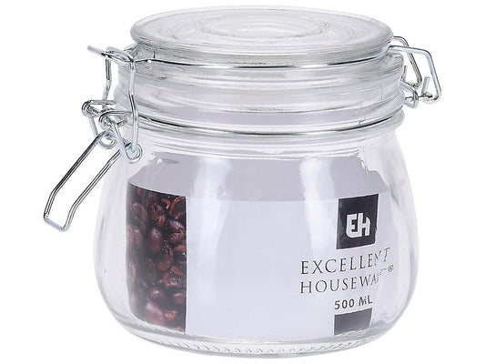 Hermetic Glass Jar 500ML - Clear