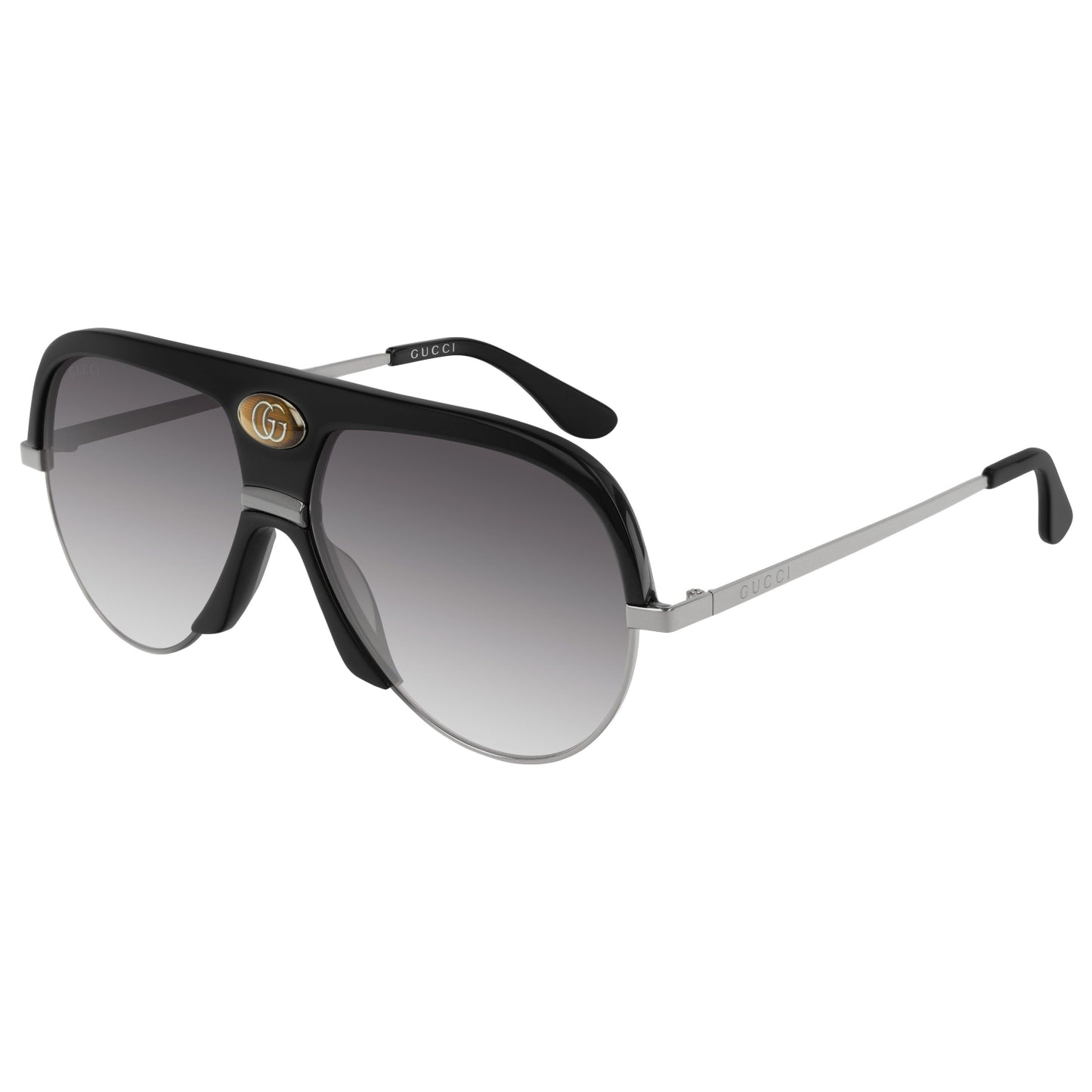 Gucci Novelty Aviator Black Sunglasses